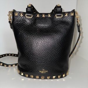 Valentino Garavani RockStud Calfskin Hobo Crossbody Bag